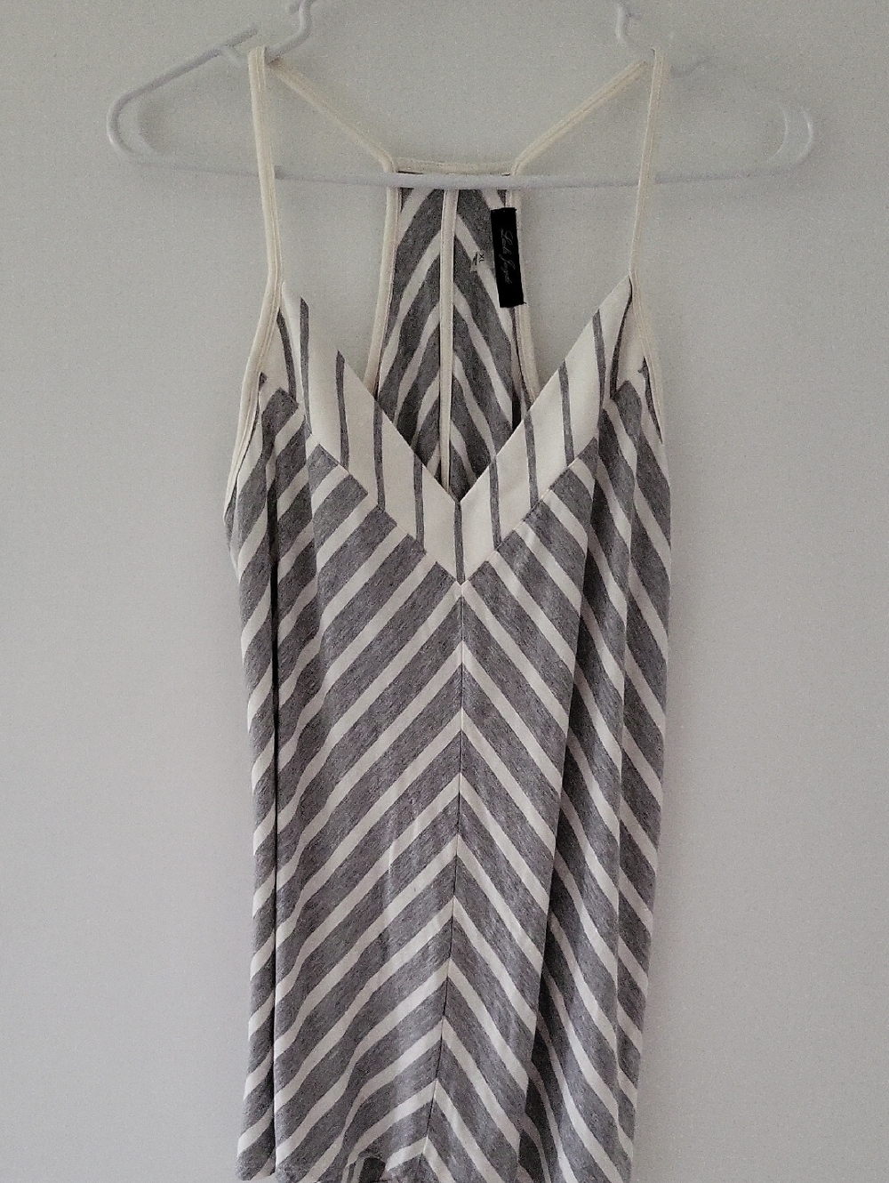 Laila Jayde Black & White Striped Tank